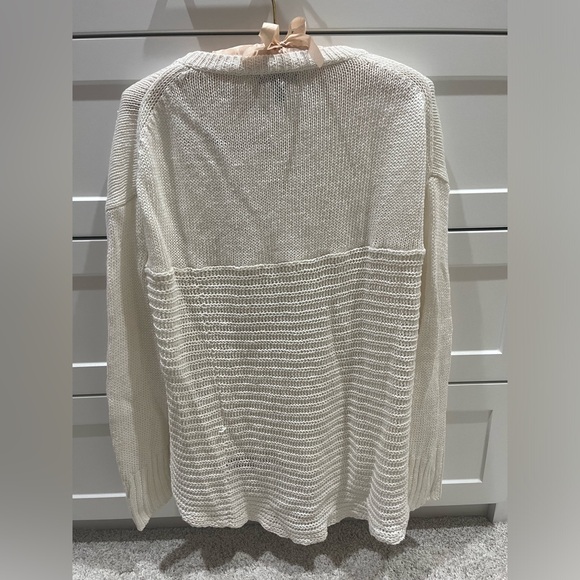 J.Crew Linen Tunic Beach Sweater Medium - Picture 2 of 3